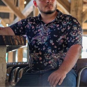 GRUNT STYLE‎ POLO GRENDADE PARADISE LARGE New With Tags